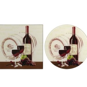 Set of 2 Glass Cutting / Trivet Boards